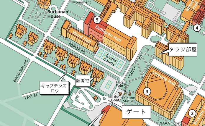 海軍士官学校の地図