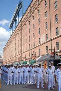 ウエストポイント陸軍士官学校の行進