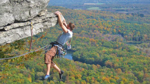 陸軍士官学校のロッククライミング部員