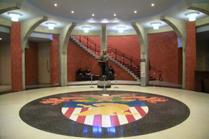 ウエストポイントの図書館のエントランス