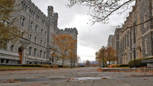 ウエストポイント校内セイヤー通りの建物群