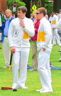 アナポリス海軍士官学校対お向かいさんのクロッケーの試合