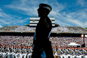 アメリカ陸軍士官学校学校の卒業式