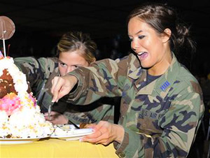 空軍士官学校のアイスてんこ盛り