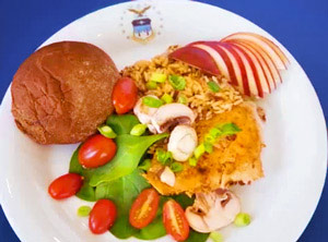 空軍士官学校の公式ランチ写真