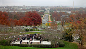 President Kennedy's grave at the Arlington Cemetary