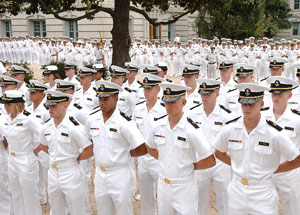 アナポリス海軍士官学校の士官候補生