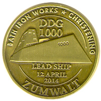 ズムウォルト級駆逐艦命名式記念コイン