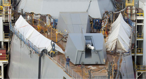 ズムウォルト級駆逐艦砲塔